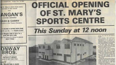 1983 Paper coverage of new clubhouse