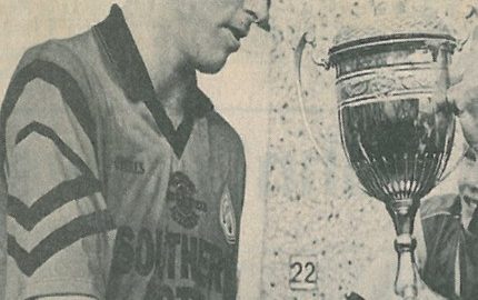 1996 Tommy Breheny accepting Owen B Cup